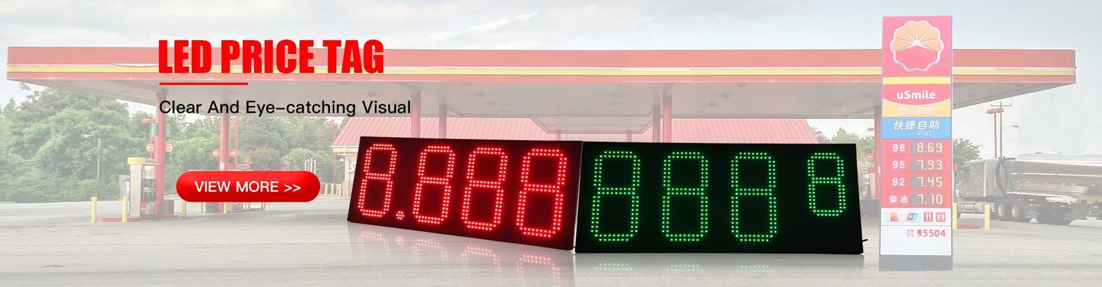 qualité Le prix du gaz de LED signe extérieur usine