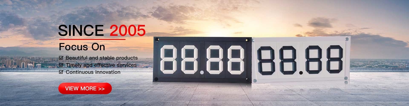 qualité Le prix du gaz de LED signe extérieur usine