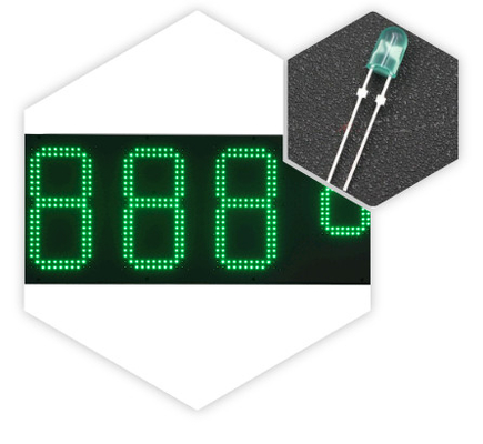 Cross Current Driver Design Waterproof LED Display Board Gas Station Price Display