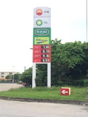 Cross Current Driver Design Waterproof LED Display Board Gas Station Price Display